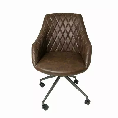 Fiesta Office Chair - Chestnut Vegan Leather